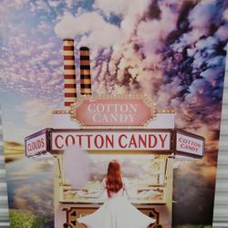 Surreal  Digital Wall Art On Canvas.    Cotton Candy