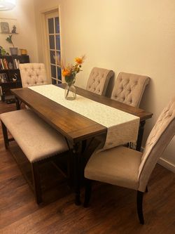6 piece dining table set