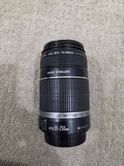 Canon EF-S 55-250mm IS zoom camera lens!