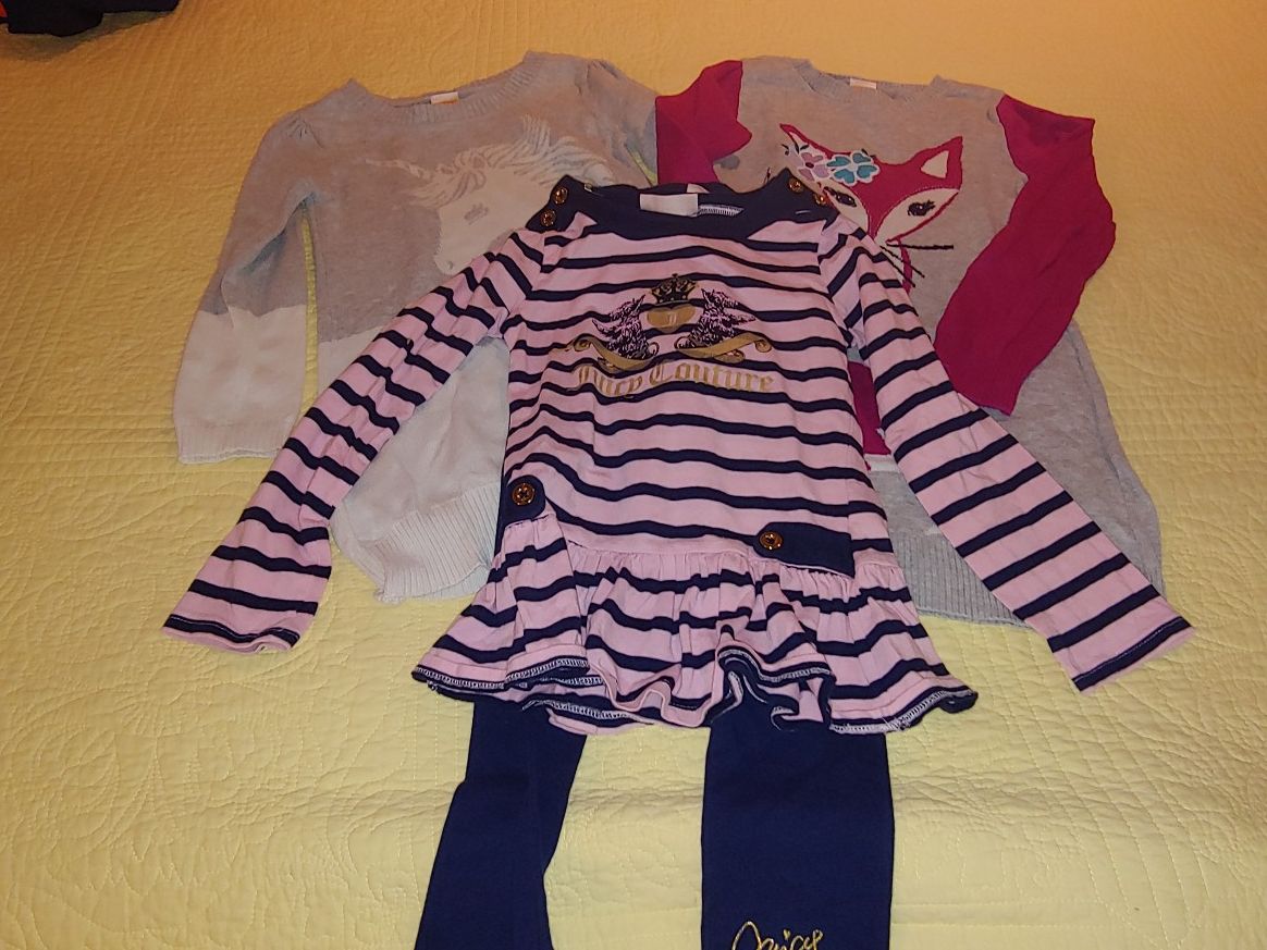 Size 6 girl's -2 dresses and one pants outfit