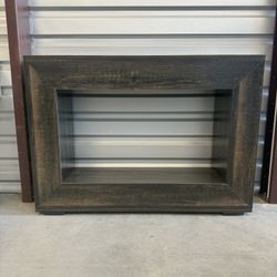 Dark Wood Display Box Shelf
