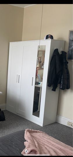 White Stand Alone Closet - Barely Used