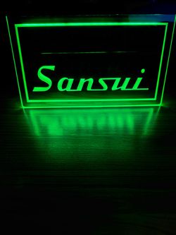 SANSUI LED NEON GREEN LIGHT SIGN 8x12