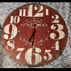 HDC International Oversized 23'' Round Big Numbers Clock