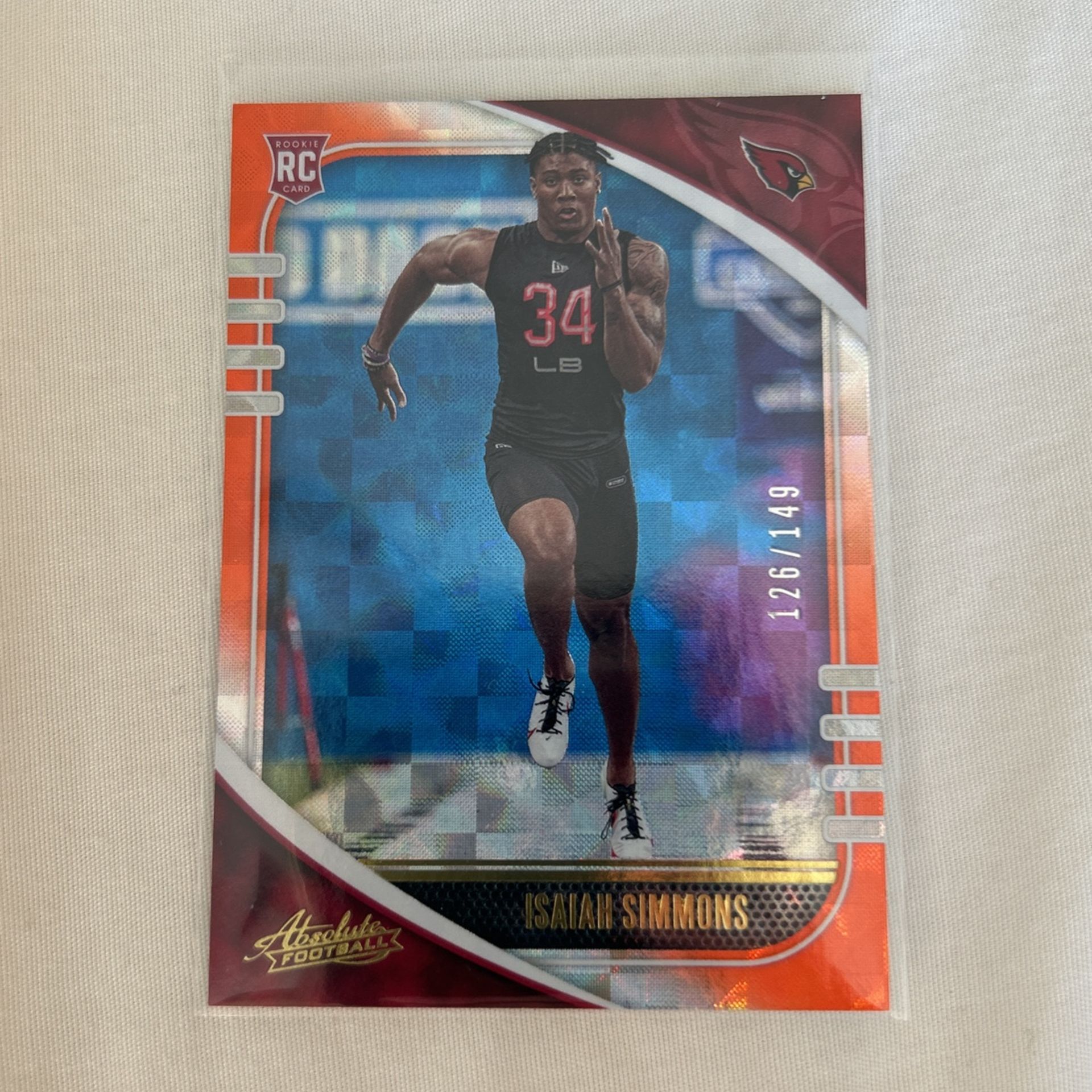Isaiah Simmons RC 126/149 Numbered 2020 Card