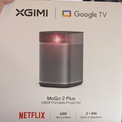 Xgimi Mogo 2 Plus Full HD Smart Projector, 400 lumens, Google TV streaming, Dolby Audio, Auto Focus, Keystone Correction and Intelligent Screen Adapte