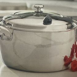 Princess House Olla De 15 Qt. De Acero Inoxidable 5-ply Vida Sana
