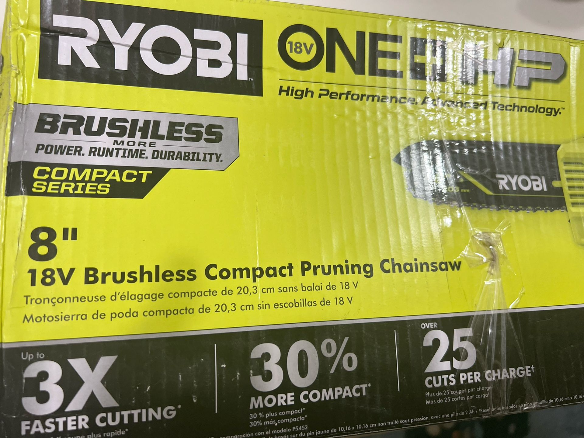 Ryobi Brushless Compact Pruning Chainsaw