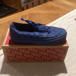 Blue Checkers Vans 