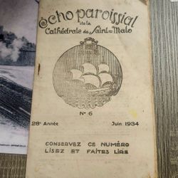 1934 Parish Echo of the Cathedral of St. Malo(local magazine)