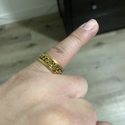 Gold plate ring