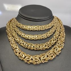 Gargantillas Bizantina Oro 10 Kt O 14 Kt 