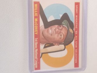 Vintage 1960Topps Baseball card  High number #554 Willie McCovey EX