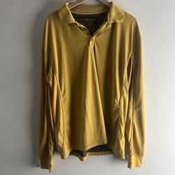 Beretta yellow long sleeve polo shirt XXL