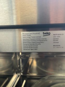 Beko over the range microwave