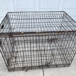 Canine Crate K9  Cage  Large Dogs  Domestic Animals Large Size 44x30x30