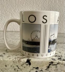 Starbucks Barista City Scenes Series Los Angeles Coffee Mug 18 oz 2005 Vintage Rare