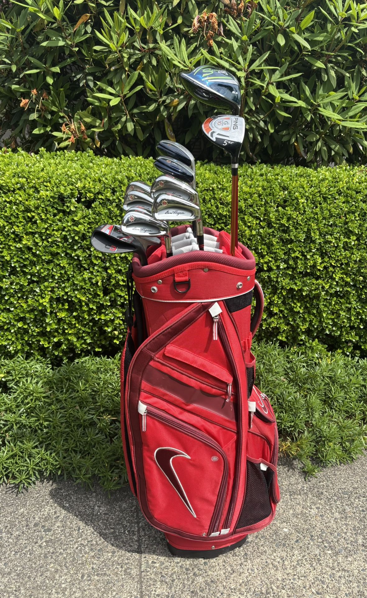 Ben Hogan, Adams, Ping, Nike Gold Clubs Set
