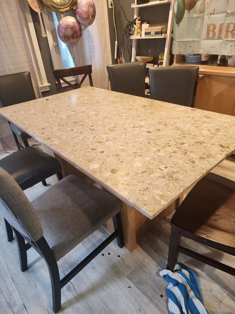 Granite Dining Room Table Seats 7