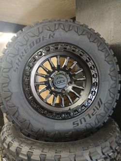 17x9 Lock 6 lugs 6x139 6x5.5 On 285 70 17 APLUS MT