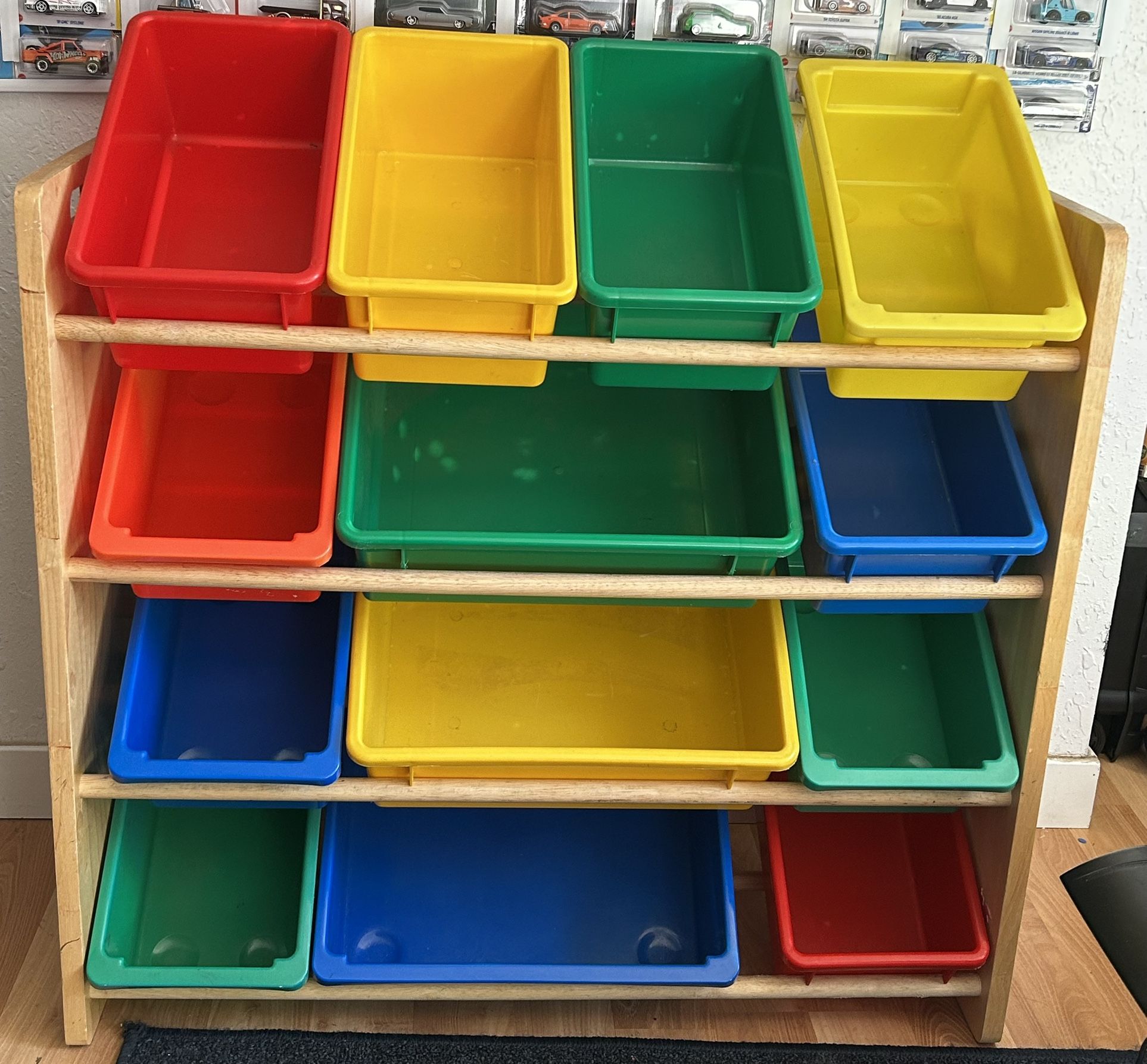Toy Storage with Bins