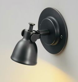 NEW Single Brass Black Hardwired Wall Sconce Spotlight Light Fixture - $30 PRICE IS FIRM