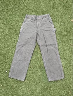 vintage Carhartt B11 MOS loose-fit washed duck carpenter work pants