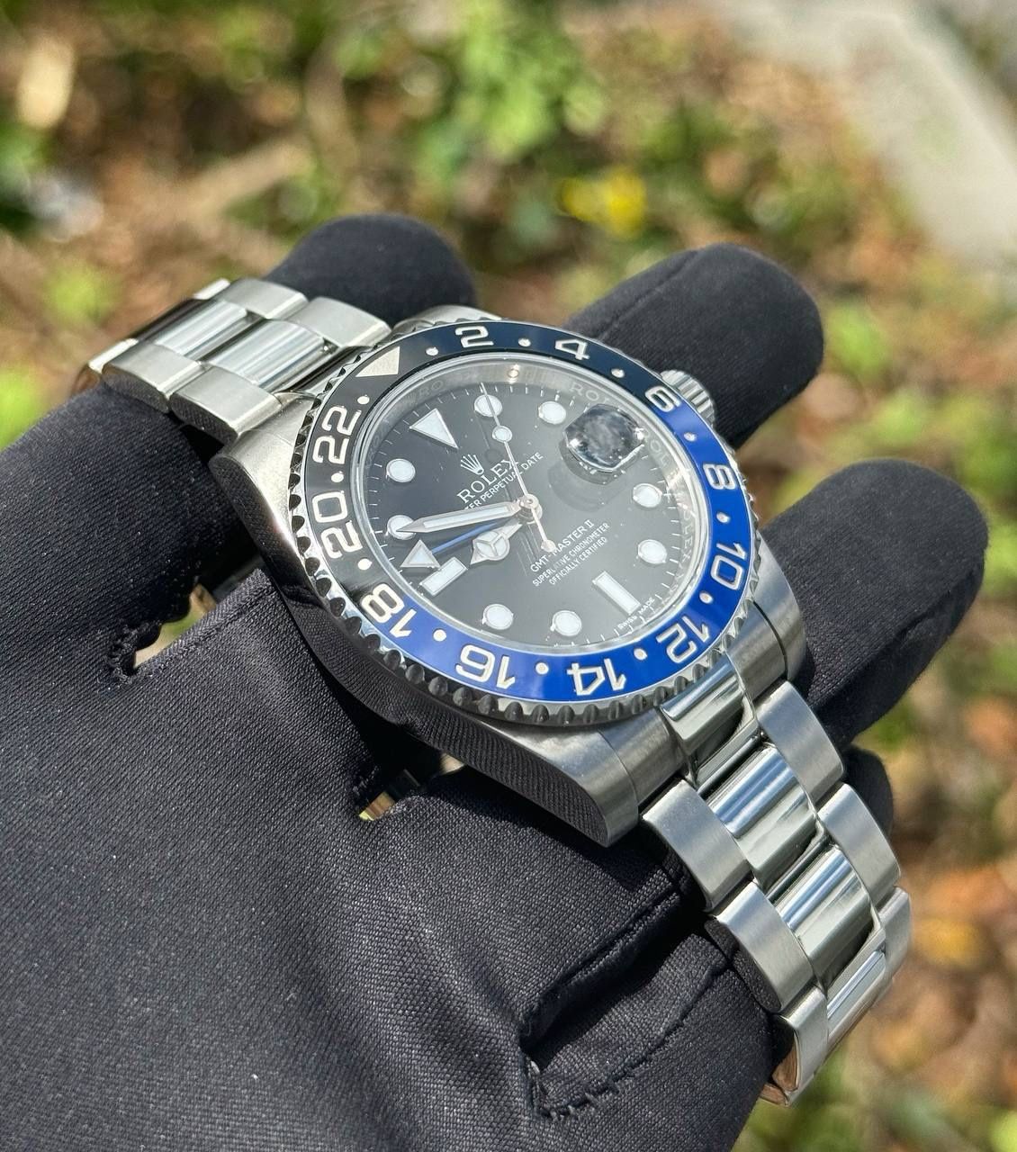 2015 Rolex GMT Master II 116710BLNR Batman black and blue bezel