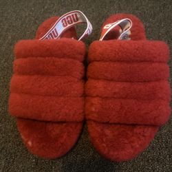 Red Ugg Slides