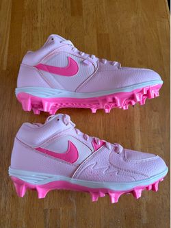 New Nike air Jordan stadium 90 low TD pink football cleats Men’s 9, Women’s 10.5