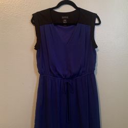 Any Occasion Blue And Black Size 12 Dress