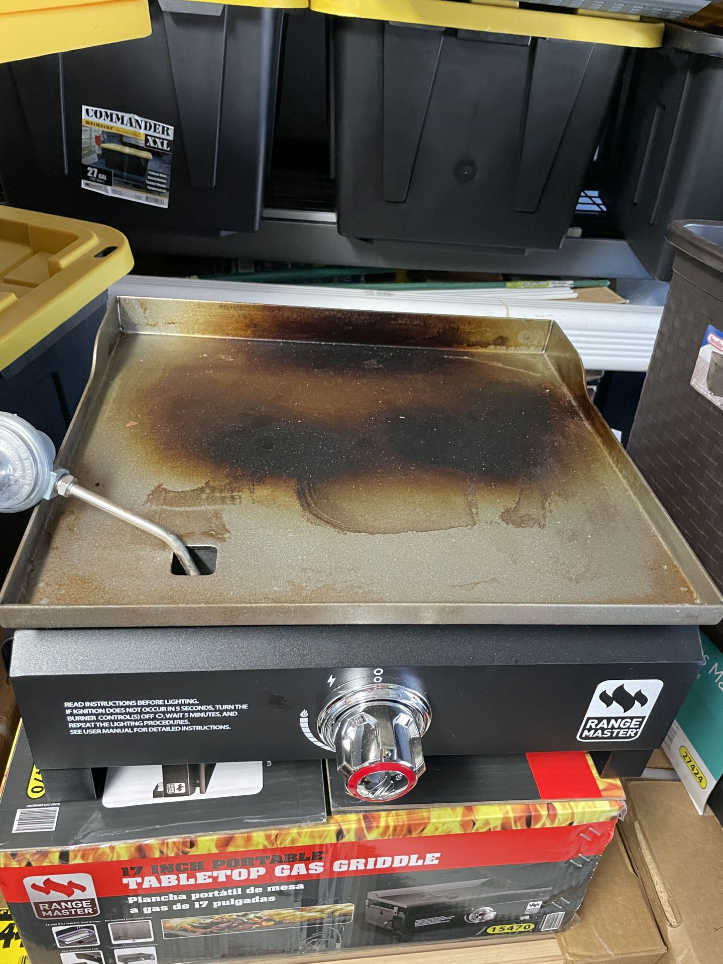 Table Top Gas Griddle Already Seasoned, Never Used  Bbq