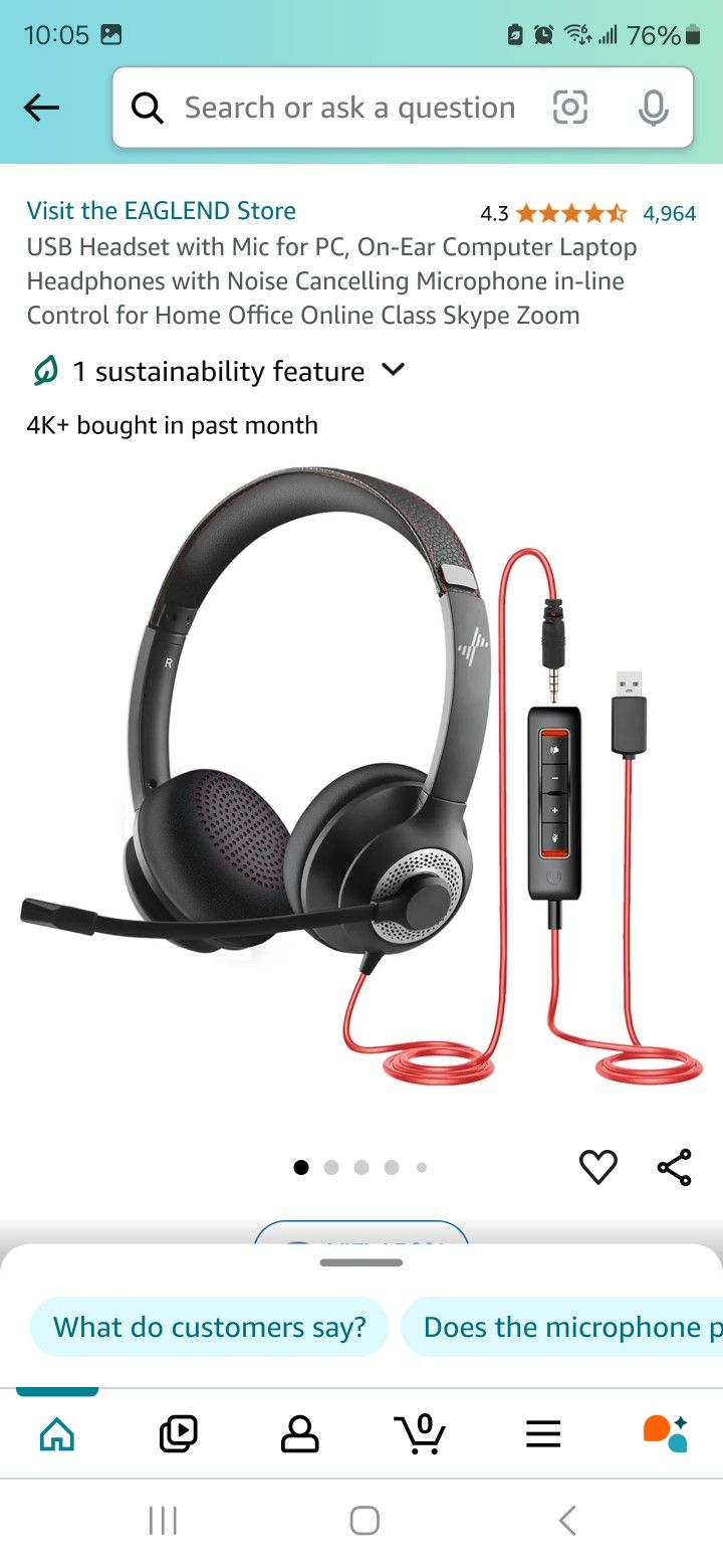 Computer Head Set USB Headset