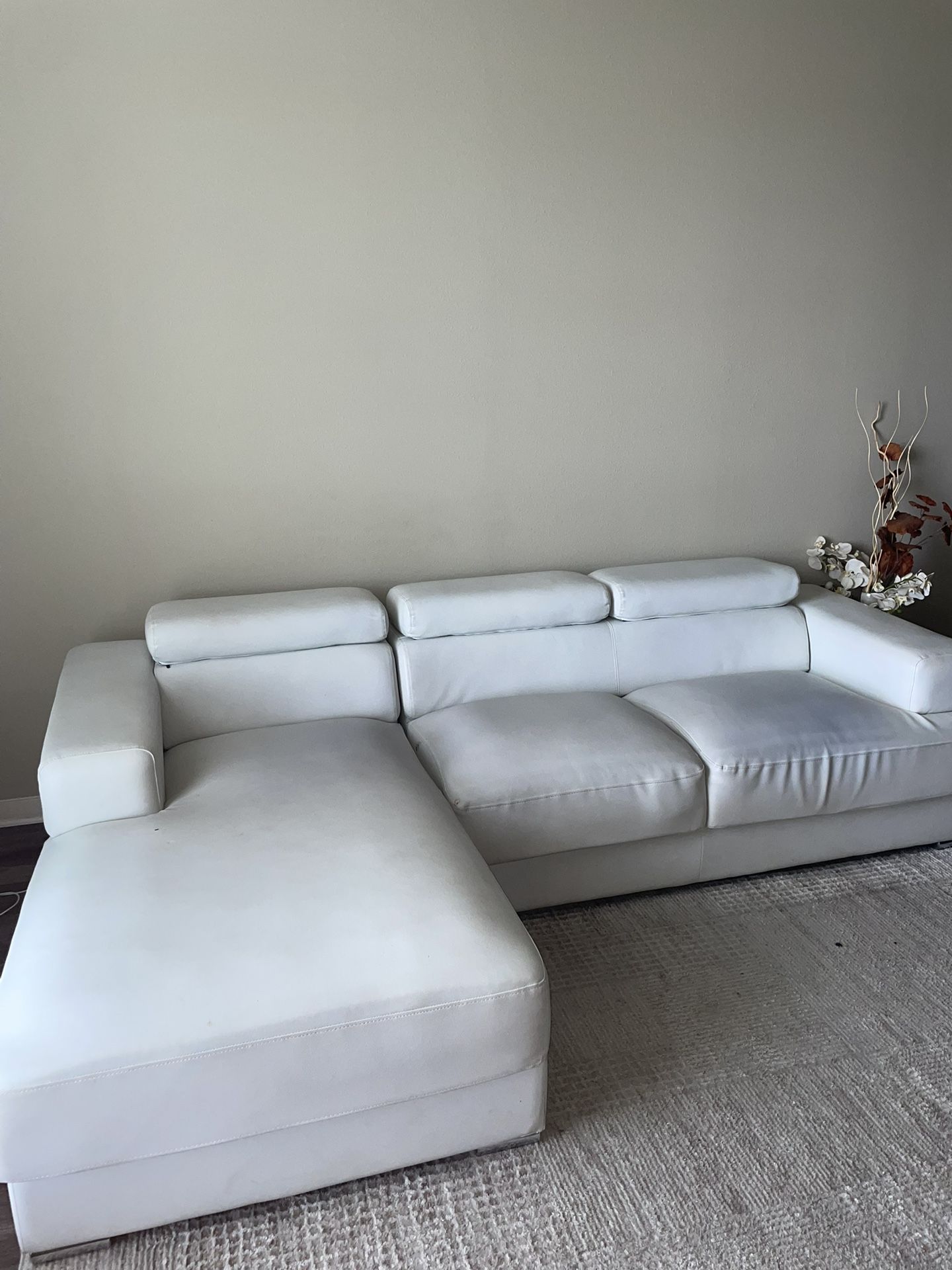 White Sectional 