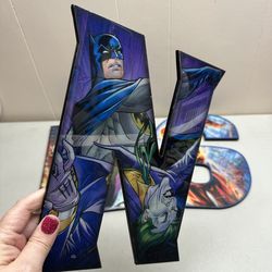 Batman and Joker  3D Letter decor letter N