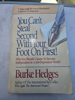 You Can't Steal Second with Your Foot on First - Book
