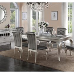 Silver Dining Table Set