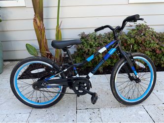 Guardian 20” Small Kids Bike – Blue/Black | Training Wheels Included