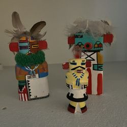 3 Small Kachina Dolls