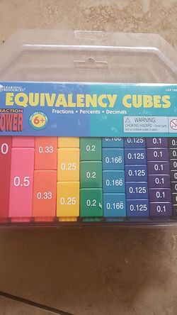 Fraction Towers: equivalency cubes
