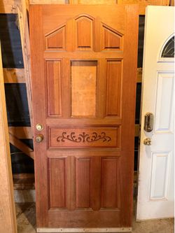 Hardwood exterior doors — free