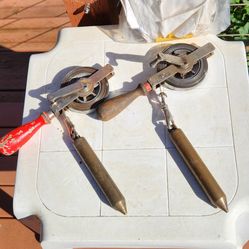 2 LUFKIN  standard 25' oil gauging tapes with plumbs - 590