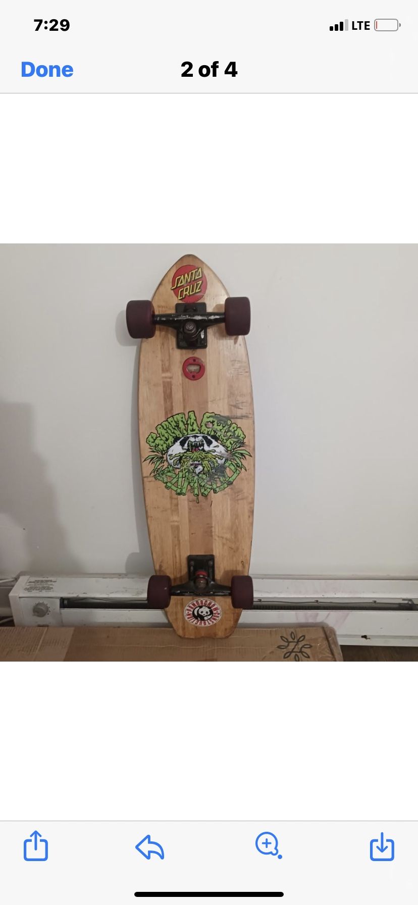 Skateboard Weed Santa Cruz