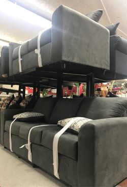 Sofa and loveseat