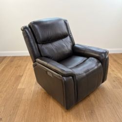 Barcalounger Bryson Leather Power Rocker Recliner with Power Adjustable Headrest