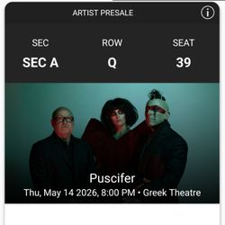 Puscifer 2026 Greek Theatre