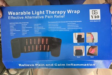 Red & Infrared Light Therapy Belt for Pain Relief Flexible Wearable Wrap Deep Therapy Pad with Timer