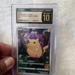 Pokemon Pikachu holo new pristine
