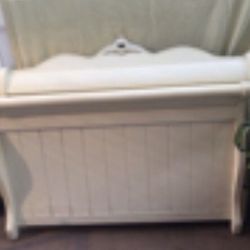  Full size wood headboard plus footboard and end table