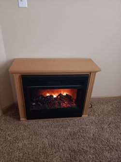 Heater faux fireplace